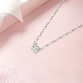 Réz nyaklánc nišis dizájnnal, mikro-inlay cirkón, 2024 tavasz kollekció, Xinghongda