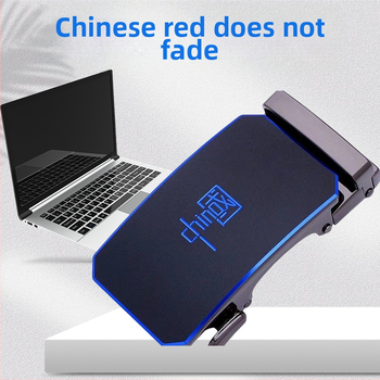 Férfi automata övcsat – téglalap alakú ötvözet csat, üzleti stílus, nyomtatott mintázat