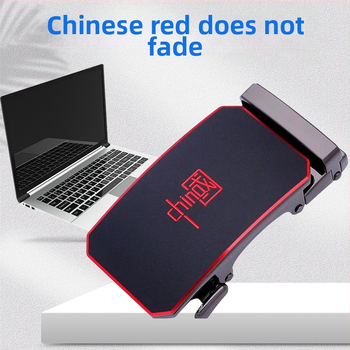 Férfi automata övcsat – téglalap alakú ötvözet csat, üzleti stílus, nyomtatott mintázat