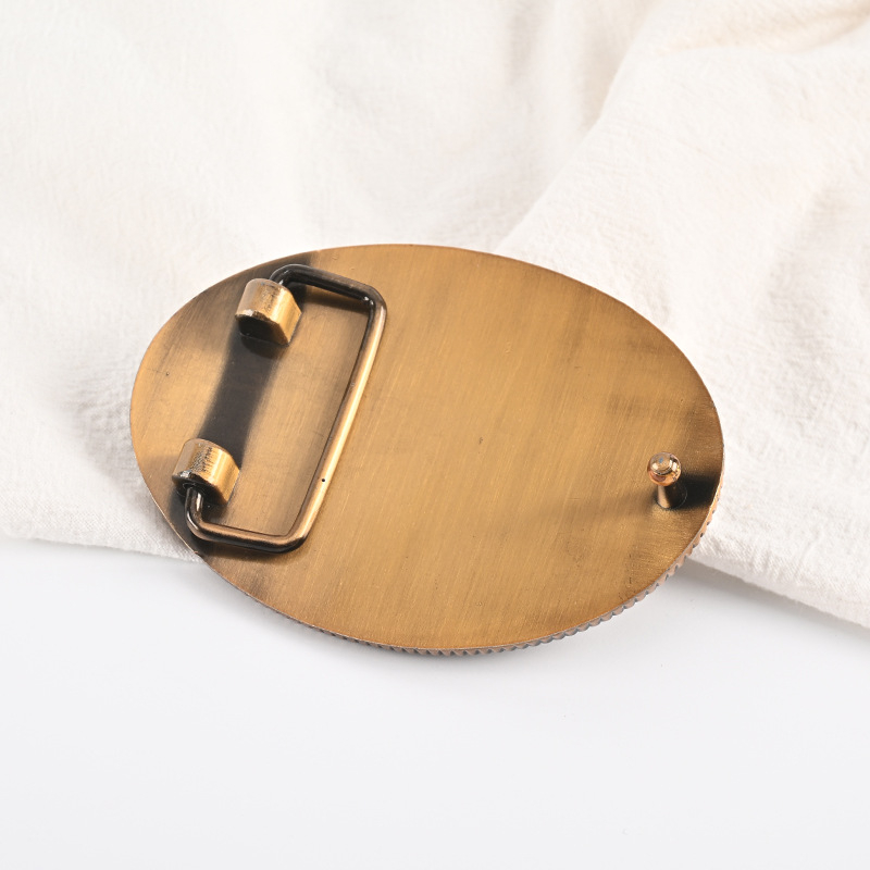 Ötvözetből készült ovális övcsat, retro stílus, virágos mintázat, sima lemezes csat, japán tűcsat