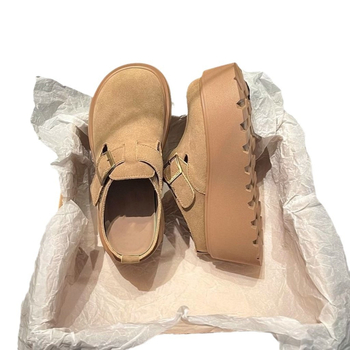 Sandale cu platformă din PU, vârf rotund, talpă TPR, PU partea superioară, lansare vară 2024