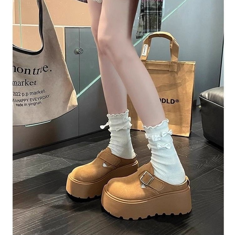 Sandale cu platformă din PU, vârf rotund, talpă TPR, PU partea superioară, lansare vară 2024