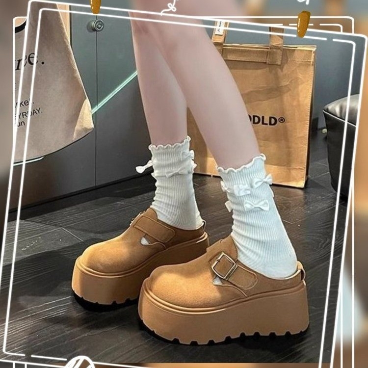 Sandale cu platformă din PU, vârf rotund, talpă TPR, PU partea superioară, lansare vară 2024