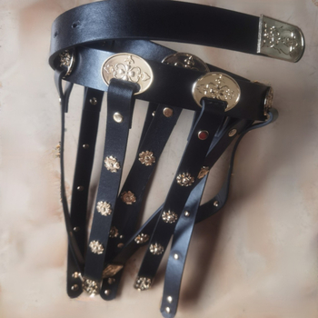 Curea din piele PU pentru haine tradiționale chineze cu cataramă din aliaj, închidere cu știft, lățime 2-4 cm, finisaj antic