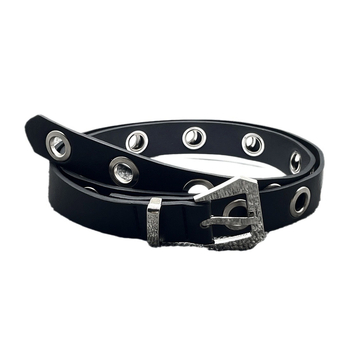 Curea din piele PU cu cataramă din aliaj, închidere cu știft, lățime 2-4 cm, stil INS/Punk