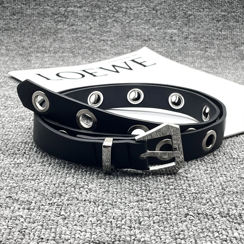Curea din piele PU cu cataramă din aliaj, închidere cu știft, lățime 2-4 cm, stil INS/Punk