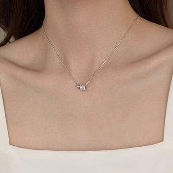 Colier pentru claviculă din argint 925, stil temperament, brand Unique, lansare primăvara 2025