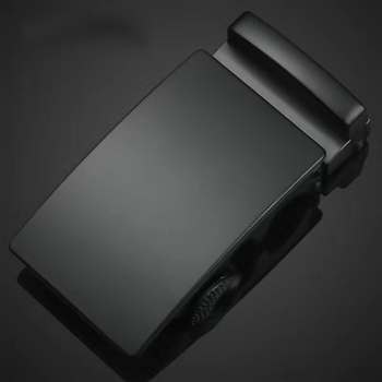 Αυτόματη αγκράφα ζώνης για άνδρες – σιδερένια, τετράγωνη, γεωμετρικό μοτίβο, με αυτόματο κλείσιμο