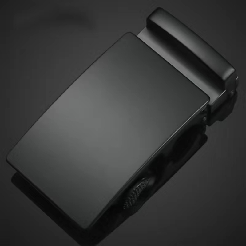 Αυτόματη αγκράφα ζώνης για άνδρες – σιδερένια, τετράγωνη, γεωμετρικό μοτίβο, με αυτόματο κλείσιμο