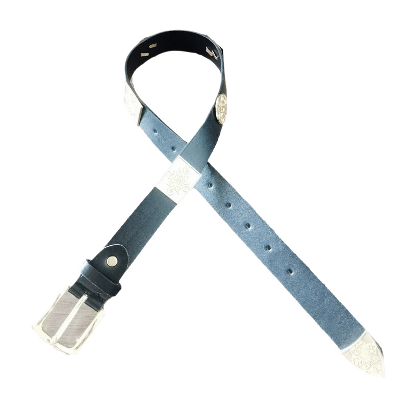 Centură Hanfu cu design antic decorativ, din piele artificială, cataramă cu pin din aliaj, lățime 2–4 cm, stil etnic/chinezesc/antic/palat