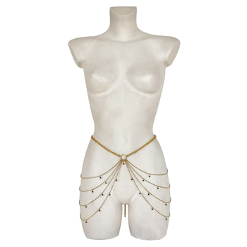 Minimalista deréklánc – többszörös rétegű fém testlánc nőknek