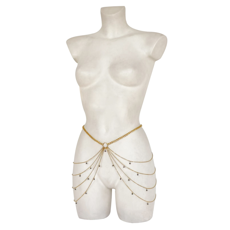 Minimalista deréklánc – többszörös rétegű fém testlánc nőknek