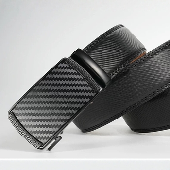 Ανδρική ζώνη επιχειρηματικού στυλ με ορθογώνια πόρπη από κράμα, μονογράμμα, αυτόματη πόρπη