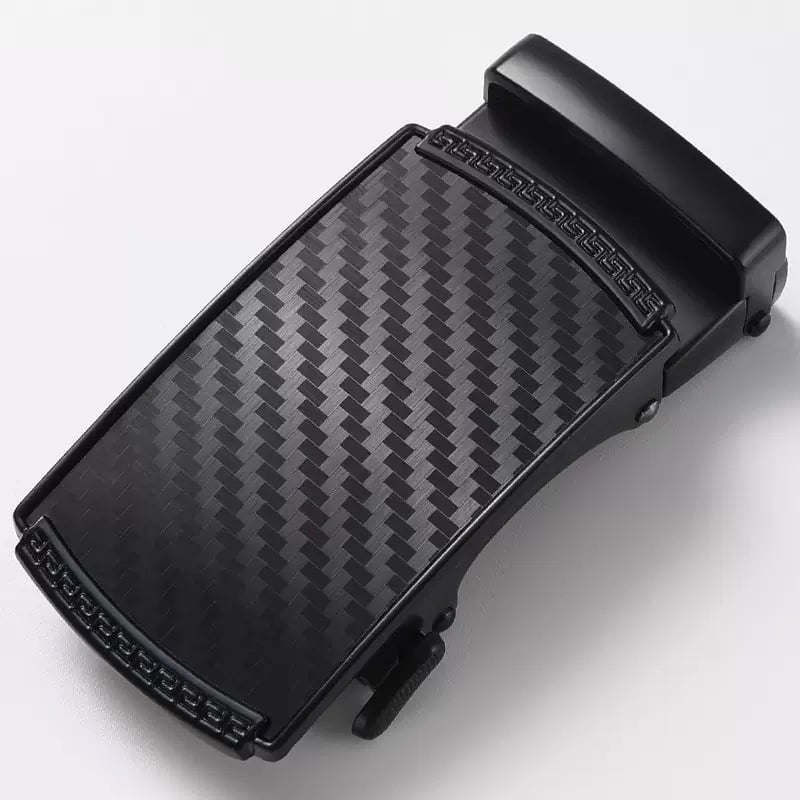 Ανδρική ζώνη επιχειρηματικού στυλ με ορθογώνια πόρπη από κράμα, μονογράμμα, αυτόματη πόρπη