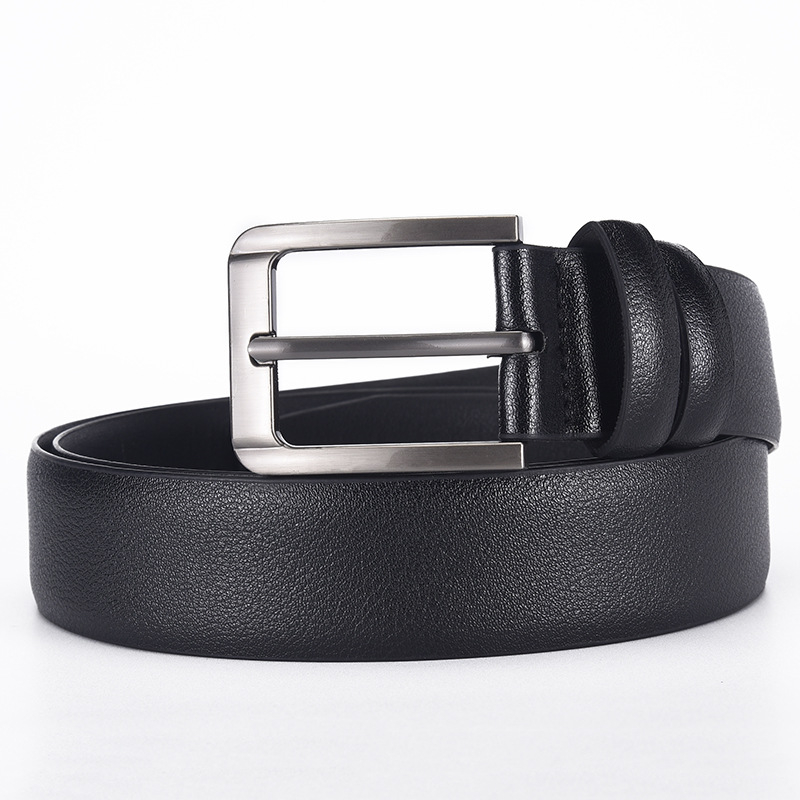 Férfi PU bőr öv ötvözet csattal, tűs zárással, szélesség 2–4 cm, 2021 ősz