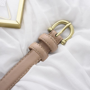 Curea subțire pentru femei cu cataramă cu cui - piele PU, cataramă din aliaj, lățime 2–4 cm, stil minimalist casual, accesorii versatile