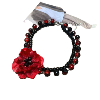 Ötvözet nyaklánc, elektroplatírozás, csavart lánc, medál ötvözetből, koreai stílus, ősz 2024