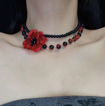 Ötvözet nyaklánc, elektroplatírozás, csavart lánc, medál ötvözetből, koreai stílus, ősz 2024