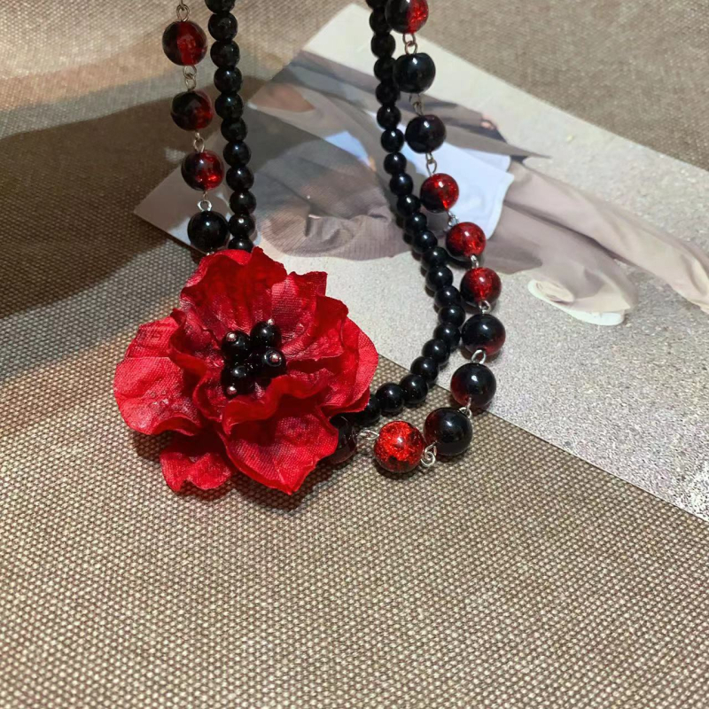 Ötvözet nyaklánc, elektroplatírozás, csavart lánc, medál ötvözetből, koreai stílus, ősz 2024