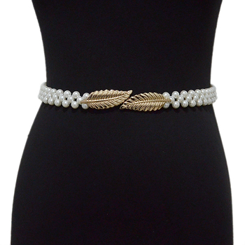 Gyöngyös deréklánc, egyhurok öv, univerzális stílus, nyár, tavasz és ősz számára