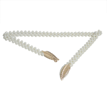 Gyöngyös deréklánc, egyhurok öv, univerzális stílus, nyár, tavasz és ősz számára