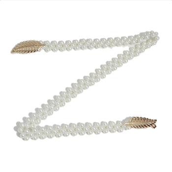 Gyöngyös deréklánc, egyhurok öv, univerzális stílus, nyár, tavasz és ősz számára