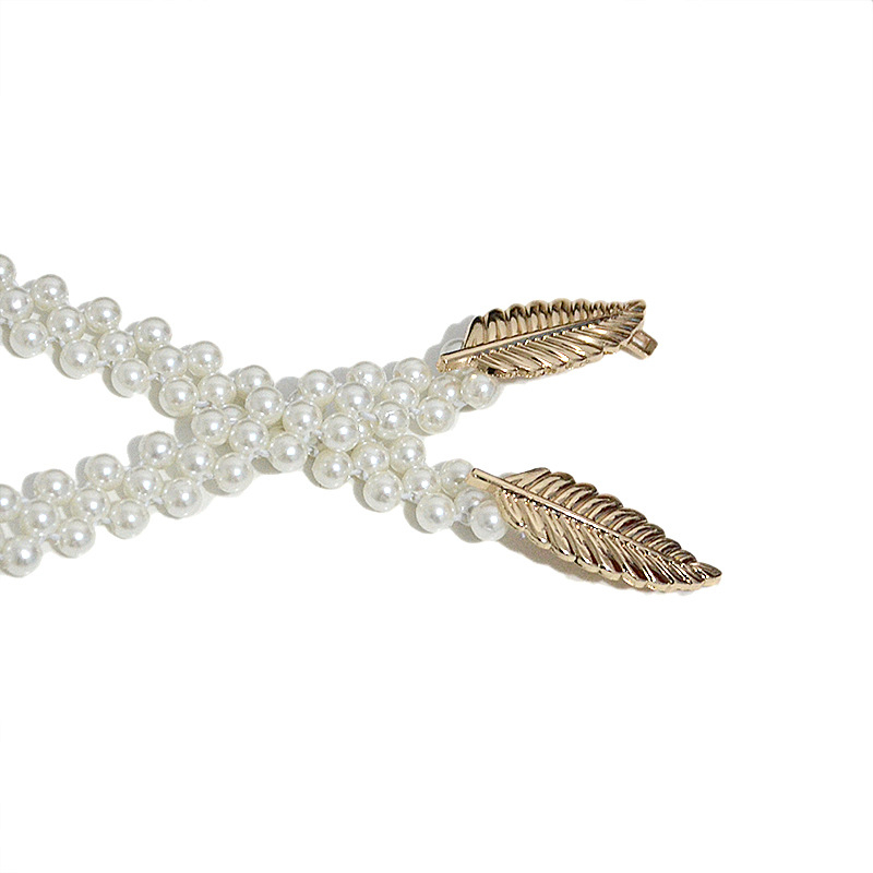 Gyöngyös deréklánc, egyhurok öv, univerzális stílus, nyár, tavasz és ősz számára