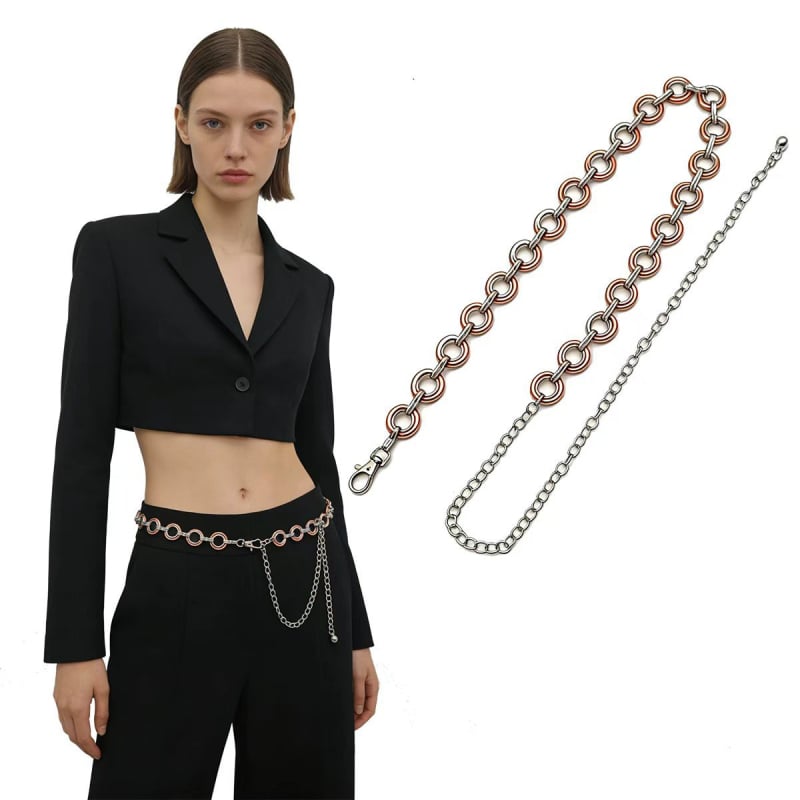 Lanț de talie pentru femei, lanț metalic, stil floare de prune, accesoriu elegant de la Gass