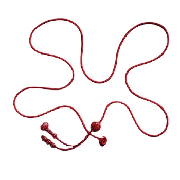 Deréklánc cinnabarból, zodiákus téma, nemzeti stílus, egyhurok öv, Dehou Zhai