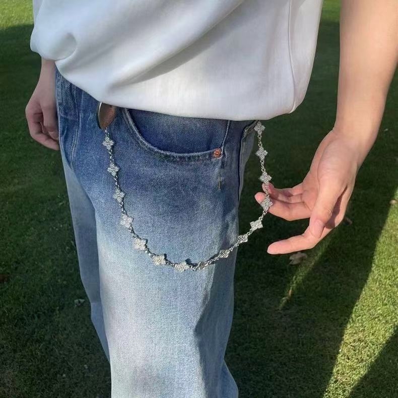 Fém derékkarika férfiaknak, sokoldalú egyláncos dizájn, felnőttek, 2025 tavasz megjelenés