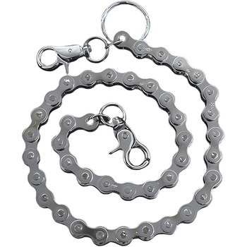 Pojas lanac od metala, hip-hop stil, duljina 60–80 cm, širina 2 cm