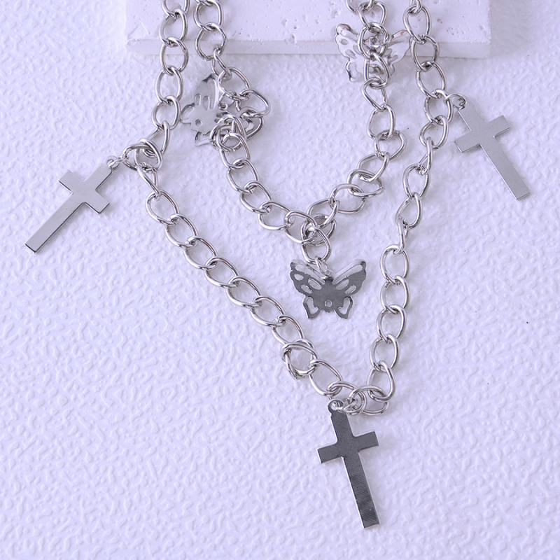 Lanac za struk s dvostrukim krugom, metalni materijal, hip-hop stil, širina 0,5 cm, unisex, mogućnost prilagodbe