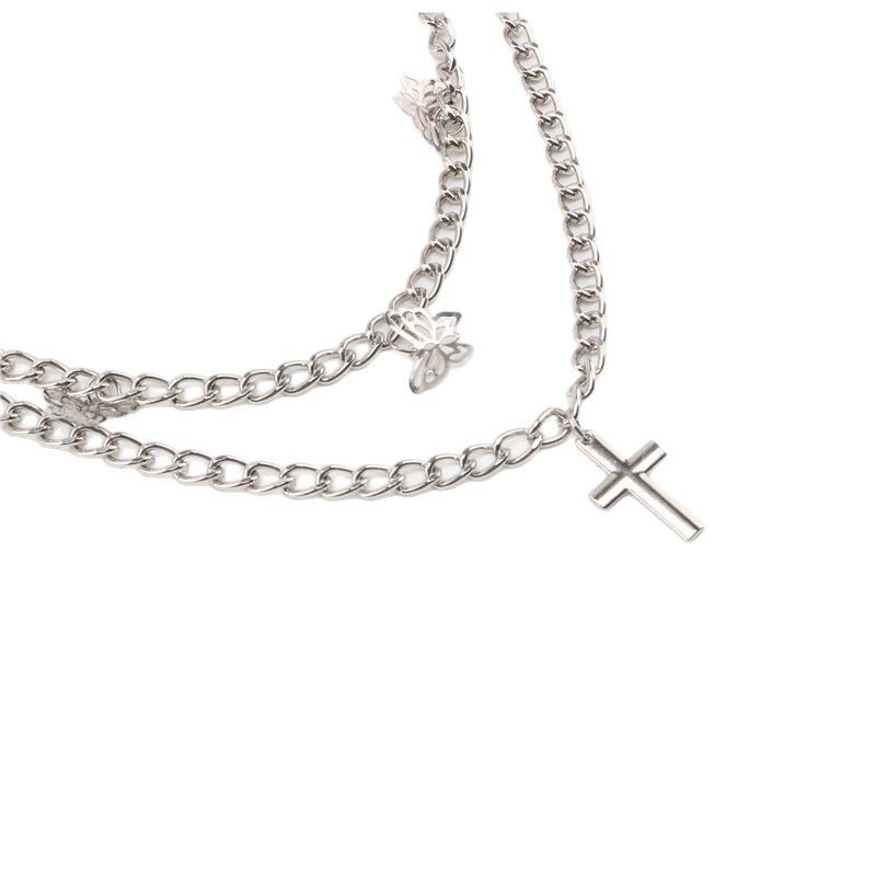 Lanac za struk s dvostrukim krugom, metalni materijal, hip-hop stil, širina 0,5 cm, unisex, mogućnost prilagodbe