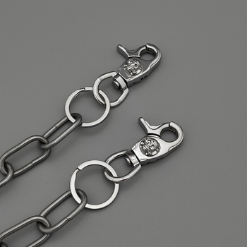 Ζώνη μέσης από τιτάνιο ατσάλι με αλυσίδα πεντάγραμμου, Unisex, στυλ πανκ χιπ-χοπ ντίσκο