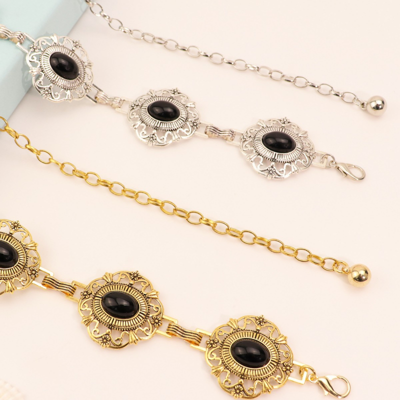 Μεταλλική αλυσίδα μέσης για γυναίκες, ευέλικτο στυλ, μήκος 110 εκ, πλάτος 4 εκ