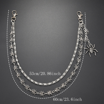 Ζώνη μέσης από μέταλλο – πανκ στυλ, Unisex, Νέοι, Όλες οι εποχές, HT1674