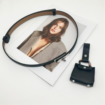 Γυναικεία ρυθμιζόμενη λεπτή ζώνη PU δέρμα με αλουμινένια αγκράφα, ζώνη μέσης, πλάτος κάτω των 2 εκ