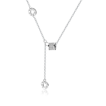 Γεωμετρικό κολιέ από χαλκό, γλυκό στυλ, καλοκαίρι 2025