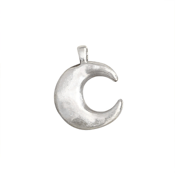 Colier cu pandantiv lună geometric, textură mată, placare electrolitică, puritate 99%, greutate 5,97 g
