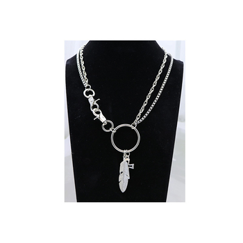 Lanț talie din metal Lan da, stil leisure, cu cercuri multiple