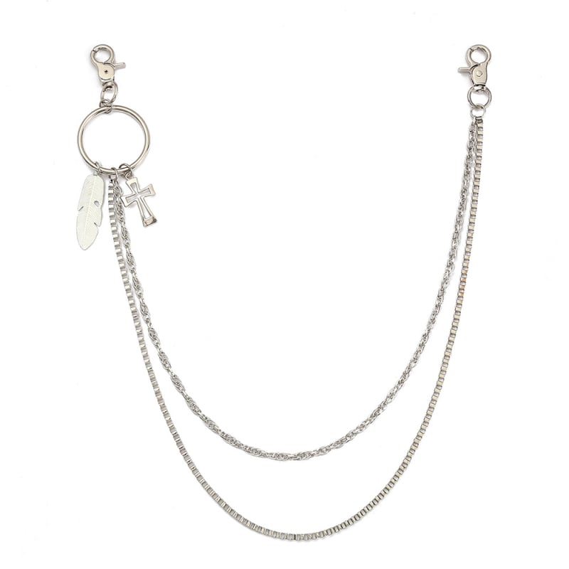 Lanț talie din metal Lan da, stil leisure, cu cercuri multiple