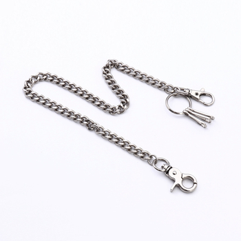 Μεταλλική ζώνη μέσης με αλυσίδα για τζιν, χιπ-χοπ στυλ, unisex, καουμπόι στυλ, με μονό κούμπωμα