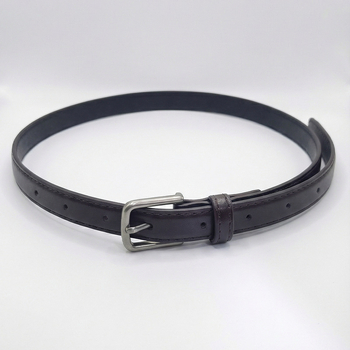 Женски колан за рокля и дънки — PU материал, катарама от сплав, закопчаване с щифт, тънък стил, ширина под 2 см, електроплакиран