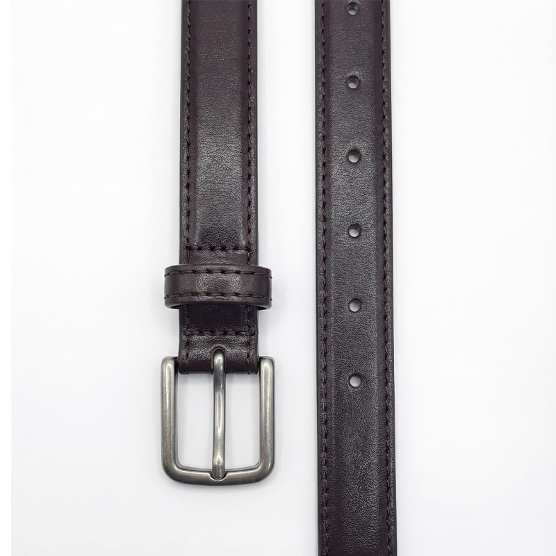 Женски колан за рокля и дънки — PU материал, катарама от сплав, закопчаване с щифт, тънък стил, ширина под 2 см, електроплакиран