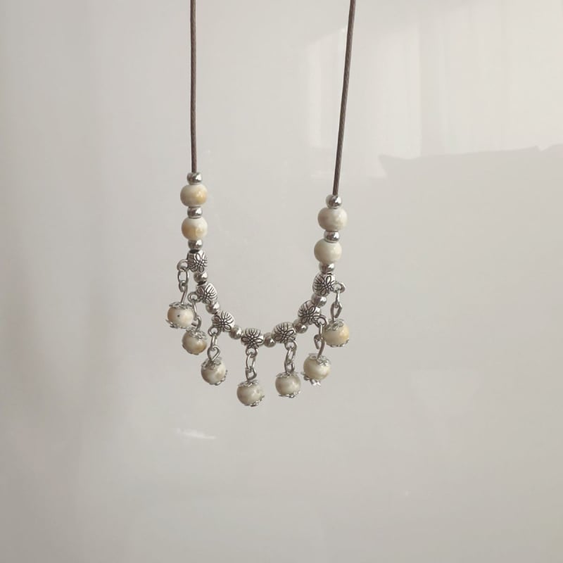 Pakabukas karolė - lydinys ir keramika, Kinijos stilius, elektroplakavimas, 2025 m. vasara