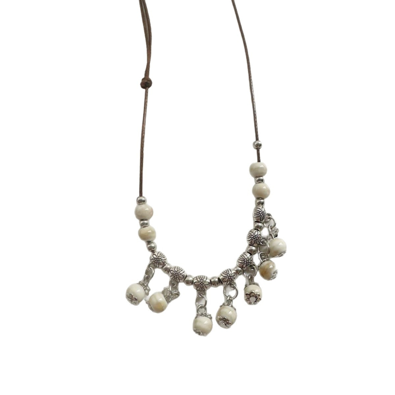 Pakabukas karolė - lydinys ir keramika, Kinijos stilius, elektroplakavimas, 2025 m. vasara