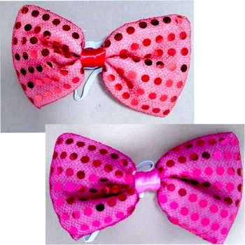 Papion luminos cu LED (iluminat LED, model în dungi, pânză pictată manual, unisex)