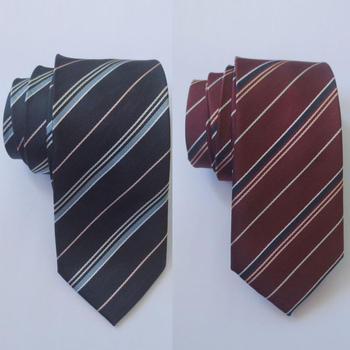 Γραβάτα σε στυλ βέλους, unisex, με διακοσμητικό λουλούδι για το γιακά και γεωμετρικό μοτίβο, πολυεστερικές ίνες