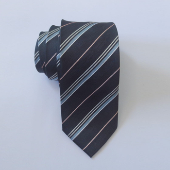 Γραβάτα σε στυλ βέλους, unisex, με διακοσμητικό λουλούδι για το γιακά και γεωμετρικό μοτίβο, πολυεστερικές ίνες