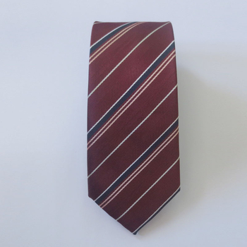 Γραβάτα σε στυλ βέλους, unisex, με διακοσμητικό λουλούδι για το γιακά και γεωμετρικό μοτίβο, πολυεστερικές ίνες